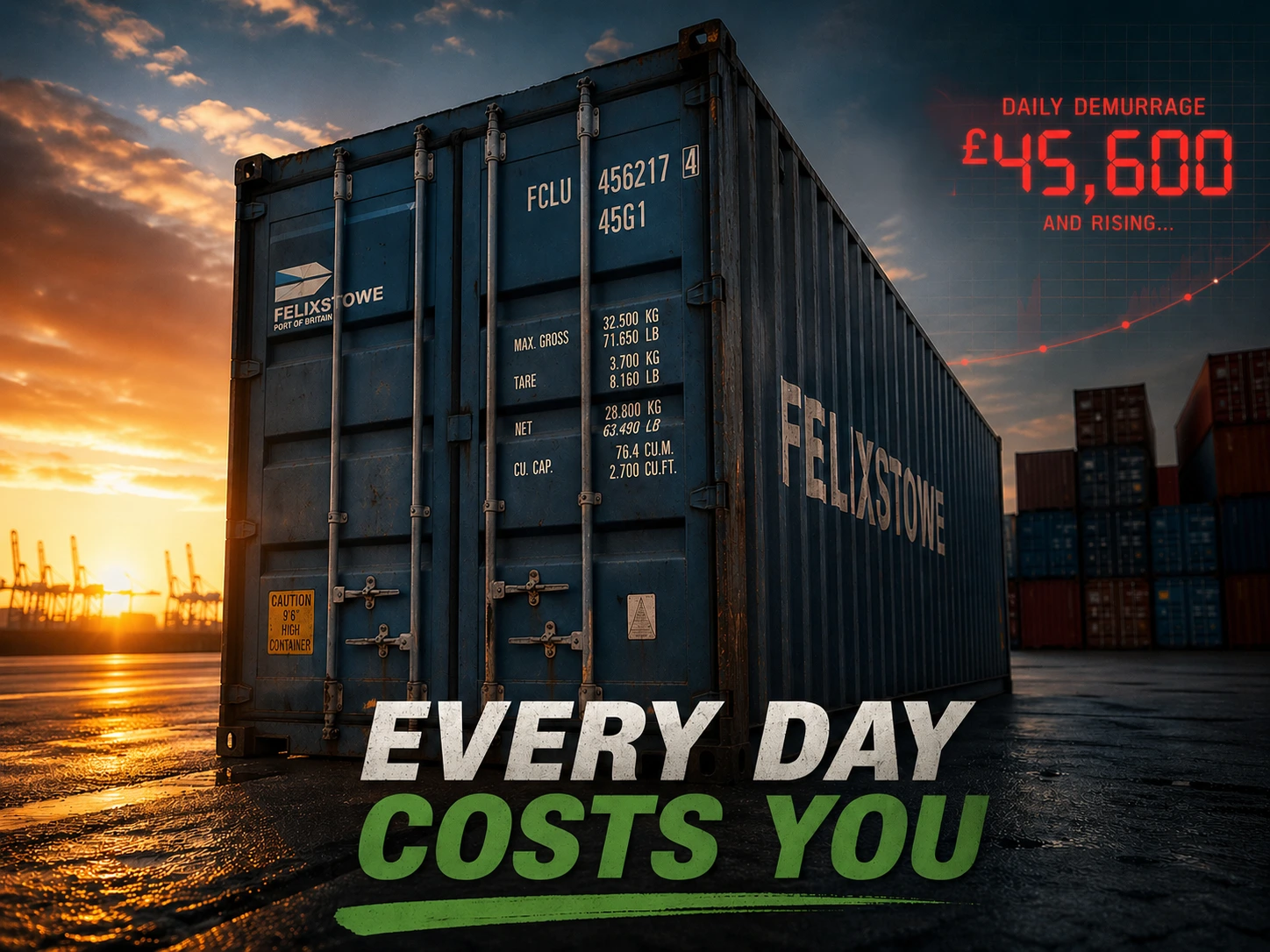 Demurrage Crisis at Felixstowe? Clear Your Container in 24 Hours